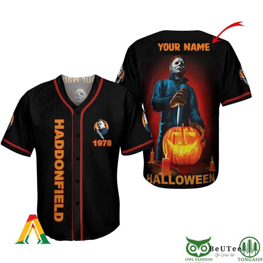 Personalized Micheal Myers 1978 Haddonfield Halloween Baseball Jersey