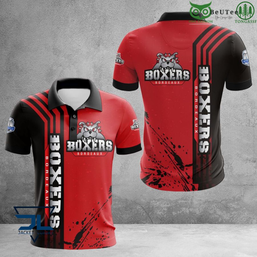 Boxers de Bordeaux Synerglace Ligue Magnus 3D Polo Hoodie