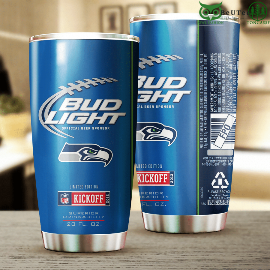Bud Light Limited Edition Seattle Seahawks NFL Kickoff Tumbler