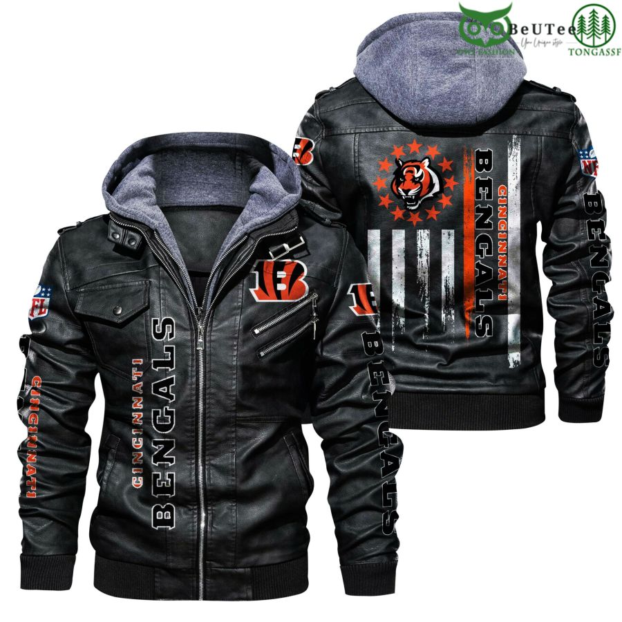 Cincinnati Bengals NFL National Football League Leather Jacket