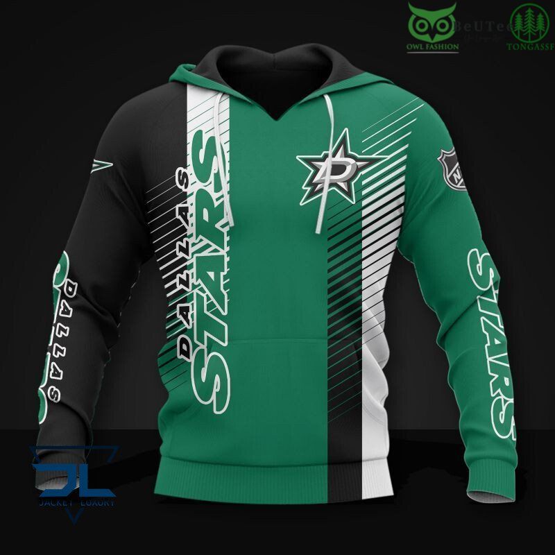 North America Hockey Team NHL Dallas Stars 3D Hoodie Sweatshirt Jacket