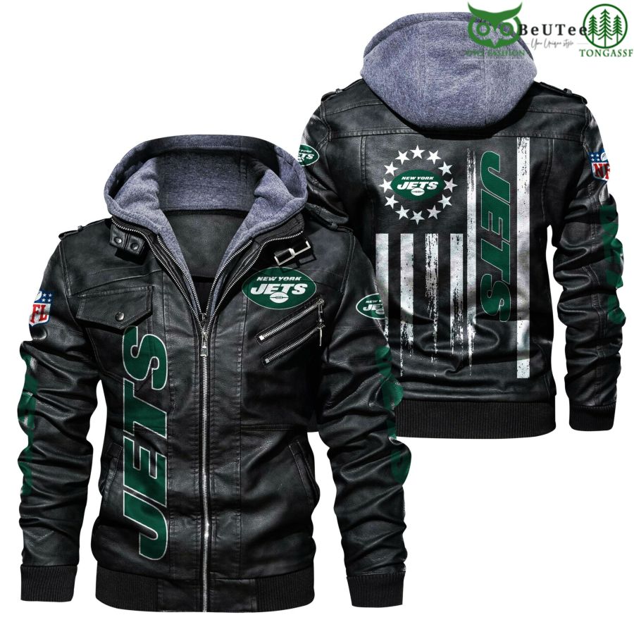 New York Jets NFL National Football League Leather Jacket