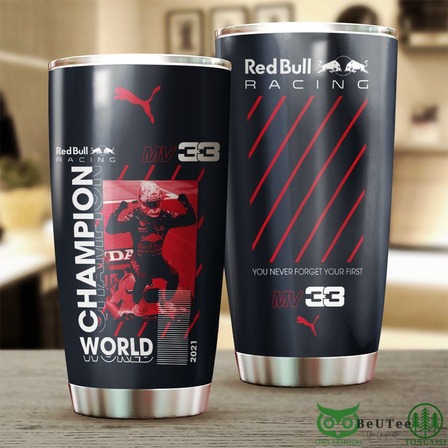 Red Bull Racing MV33 Champion Black Stainless Steel Tumbler