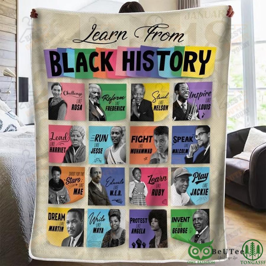 Learn From Black History Blanket