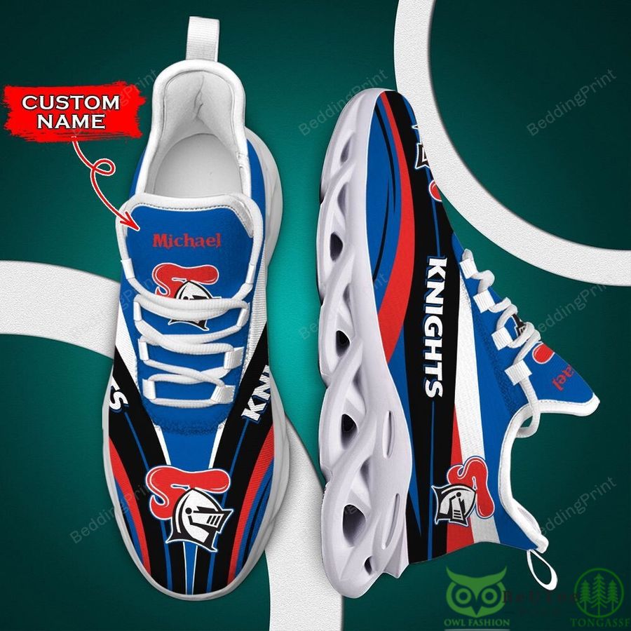 Newcastle Knights NRL Custom Name Max Soul Shoes