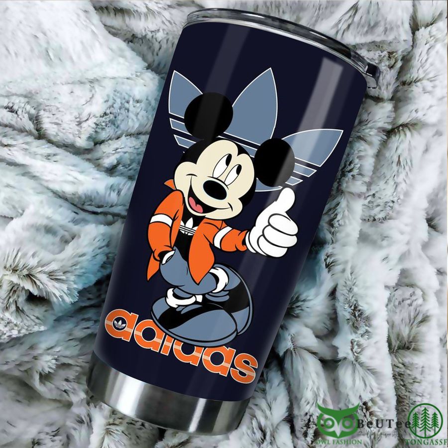 Adidas Mickey Mouse Black Stainless Steel Tumbler