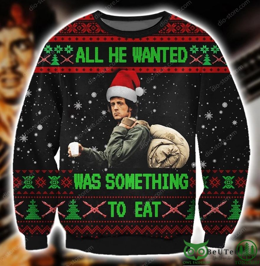 All He Wanted Was Something To Eat Symbol 3D Christmas Ugly Sweater