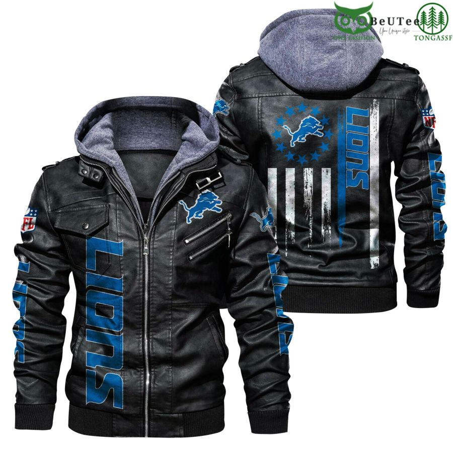 Detroit Lions NFL Leather Jacket