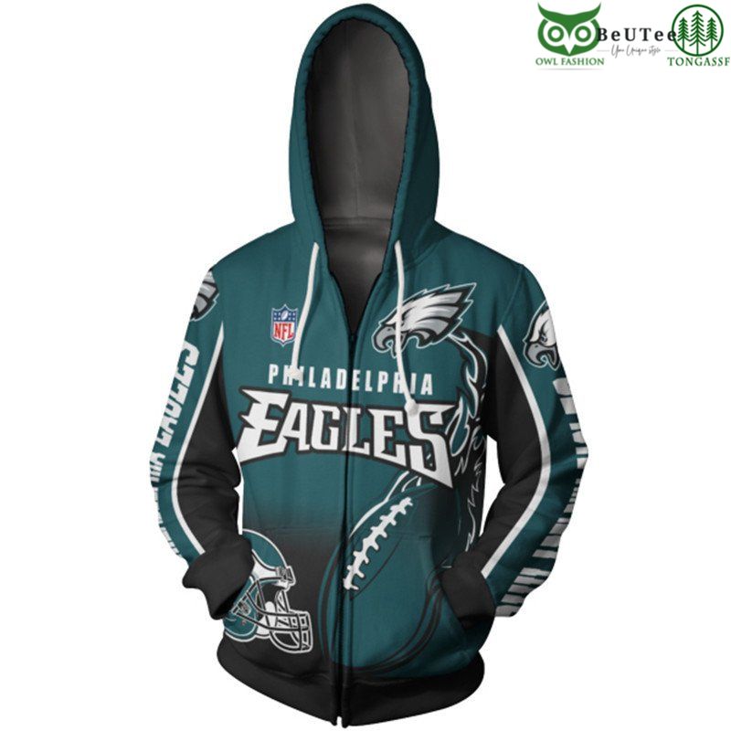 Philadelphia Eagles NFL American Football League Champion 3D Hoodie
