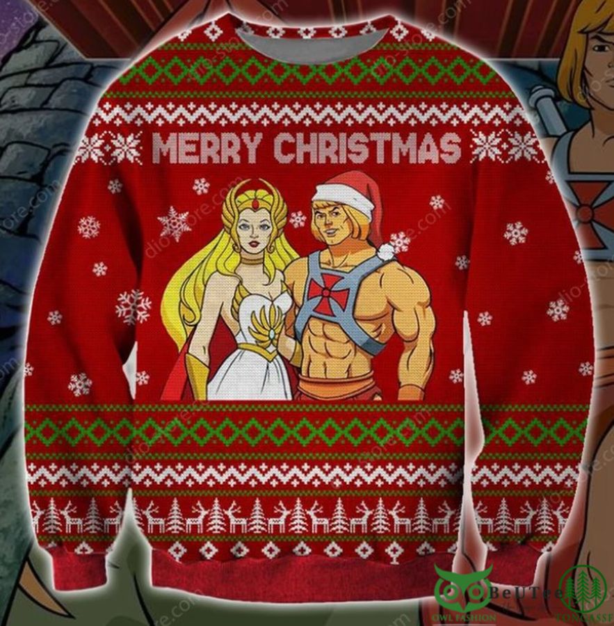 He-Man and She-Ra Symbol 3D Christmas Ugly Sweater