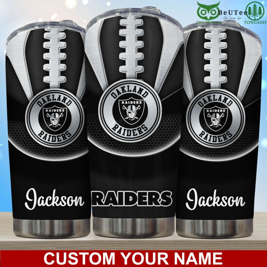 Oakland Raiders NFL American Football Personalized Tumbler