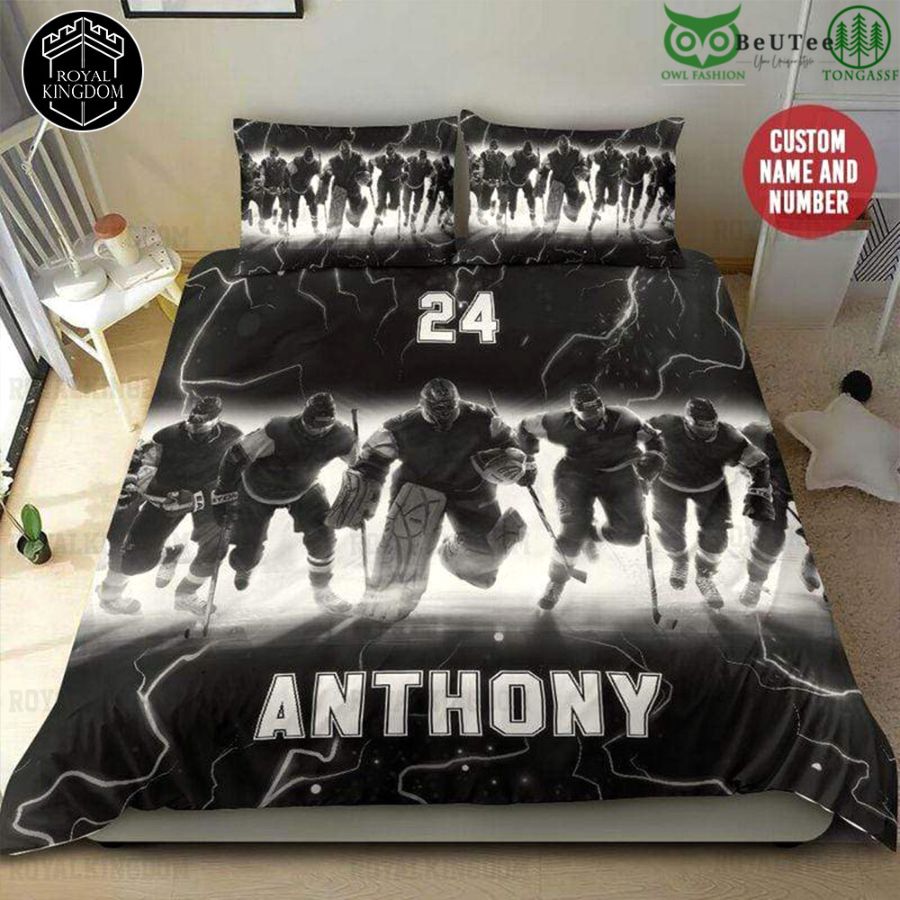 Limited Custom Ice Hockey Bedding Set Whole Team Forwards And Defencemen 
