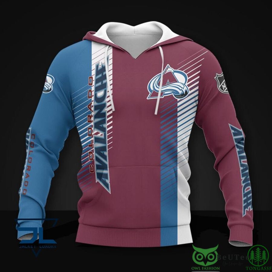 Colorado Avalanche NHL Line 3D Hoodie Sweatshirt Jacket