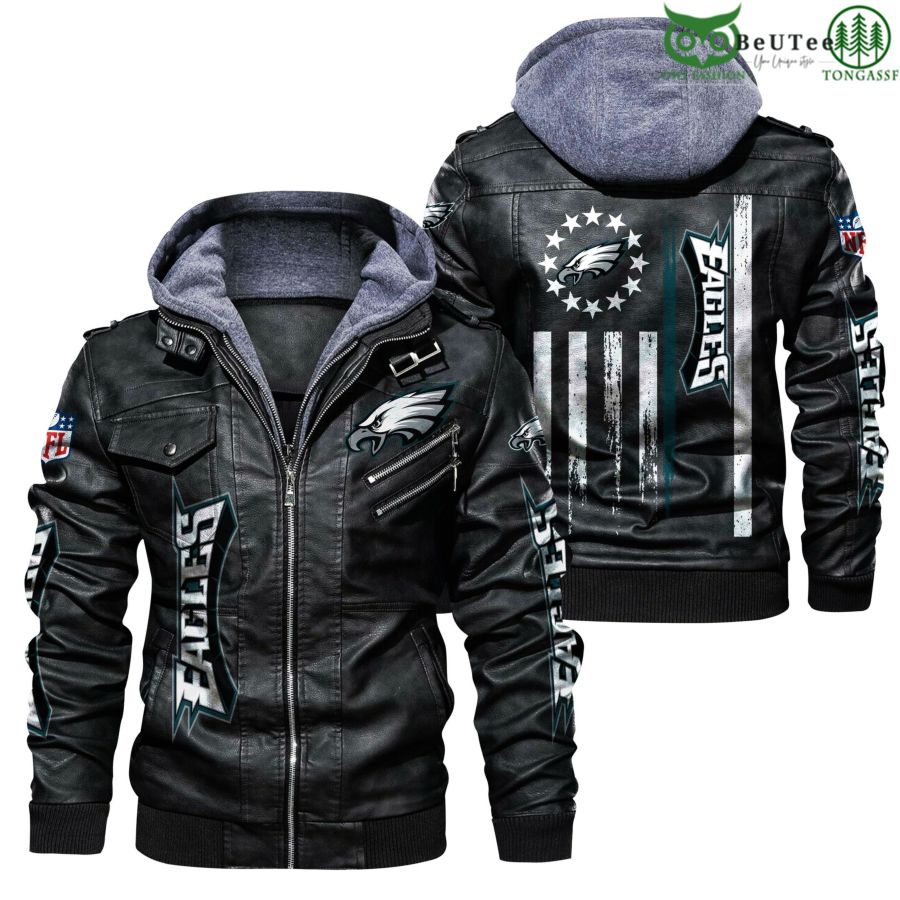 Philadelphia Eagles NFL National Football League Leather Jacket