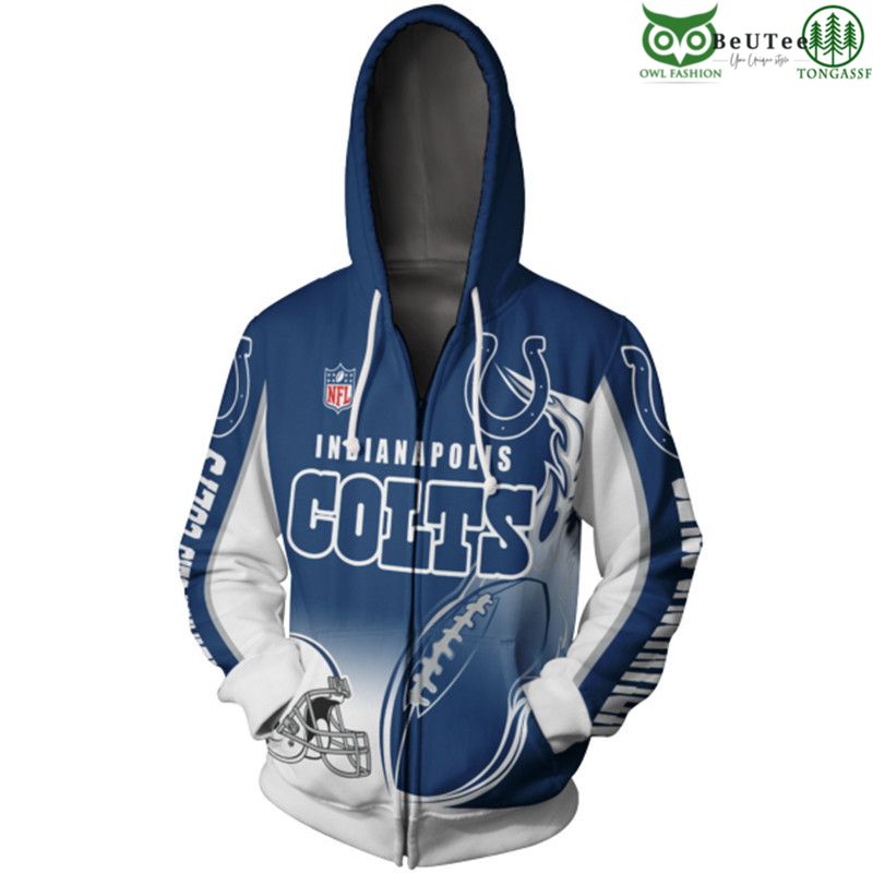 Indianapolis Colts NFL American Football League Champion 3D Hoodie