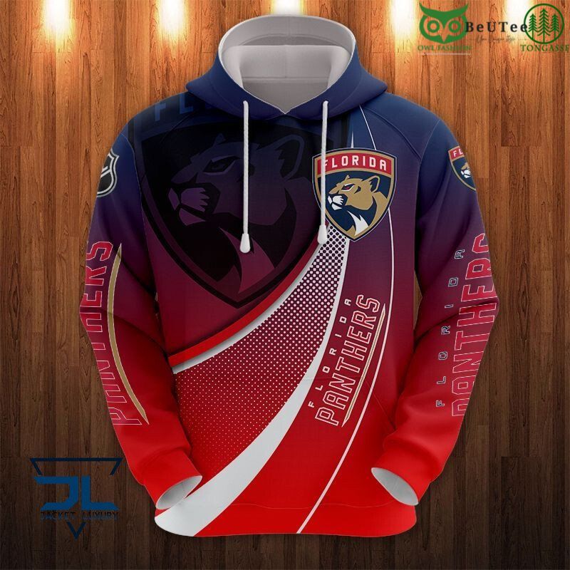 Atlantic Division Florida Panthers NHL 3D Hoodie Sweatshirt Jacket