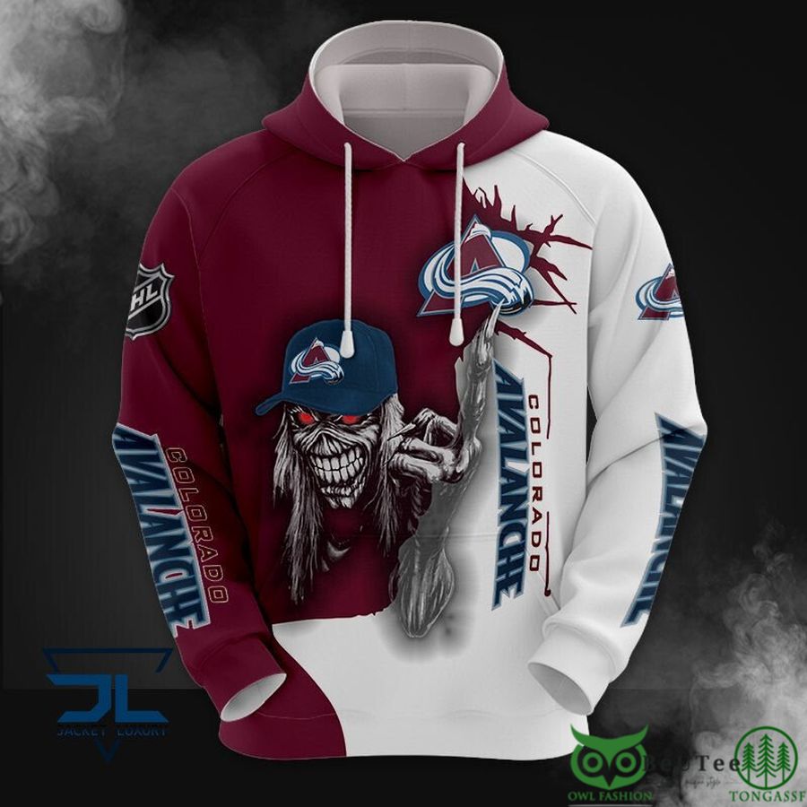 Colorado Avalanche NHL Cap 3D Hoodie Sweatshirt Jacket