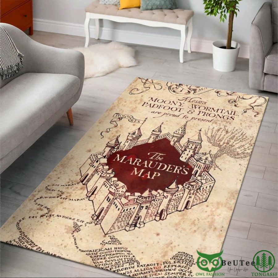 Harry Potter The Marauders Map Carpet Rug