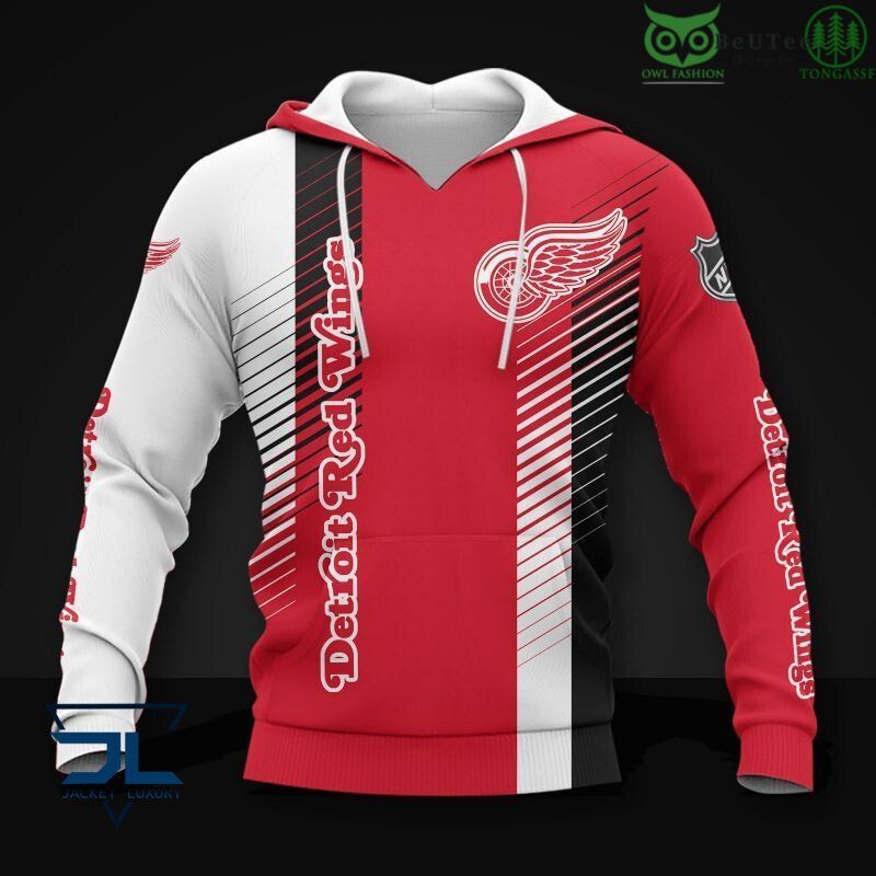 Fangifts Detroit Red Wings Limited NHL 3D Hoodie Sweatshirt Jacket
