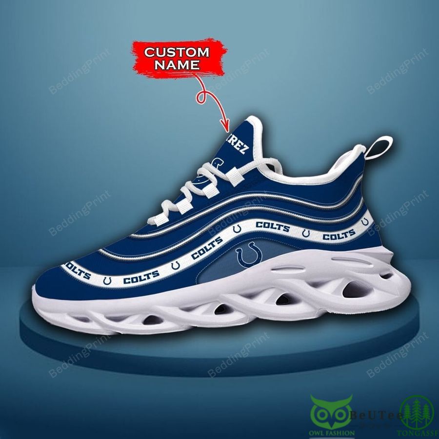 Indianapolis Colts NFL Logo Custom Name Max Soul Shoes