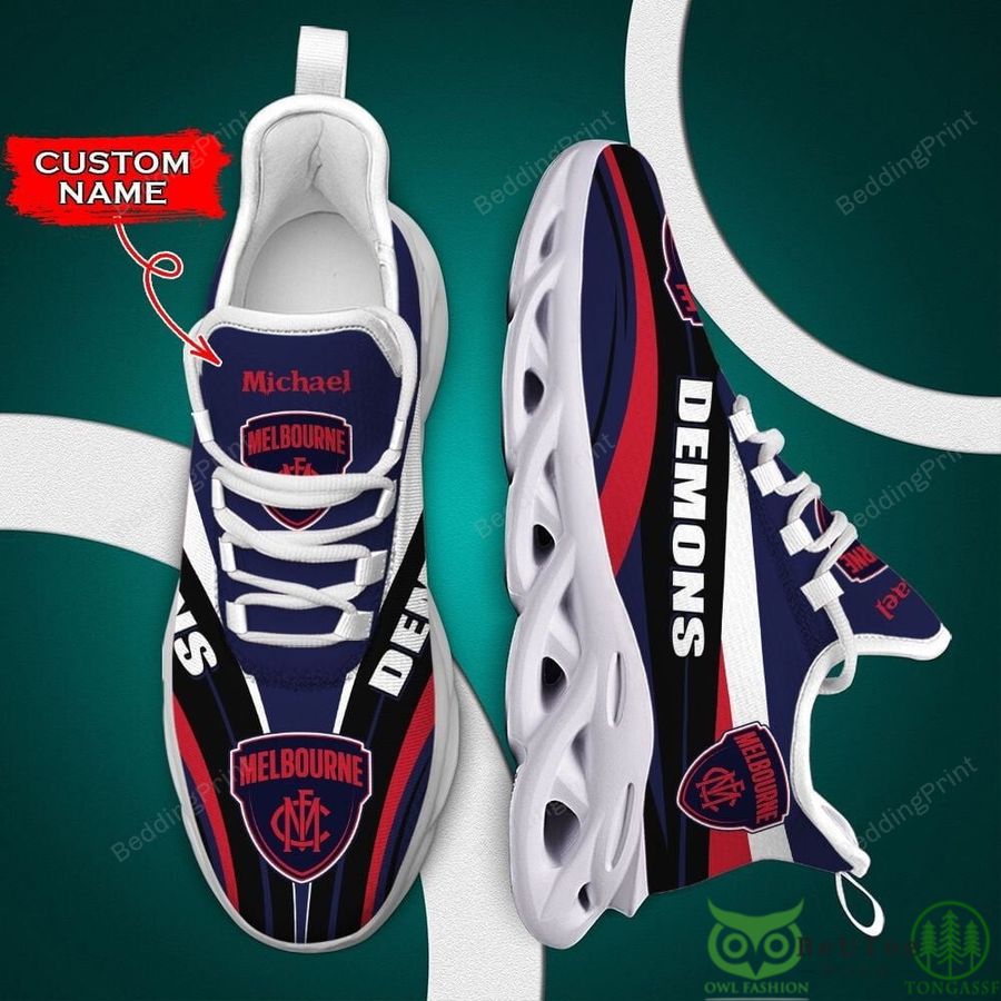 Melbourne Demons AFL Custom Name Max Soul Shoes