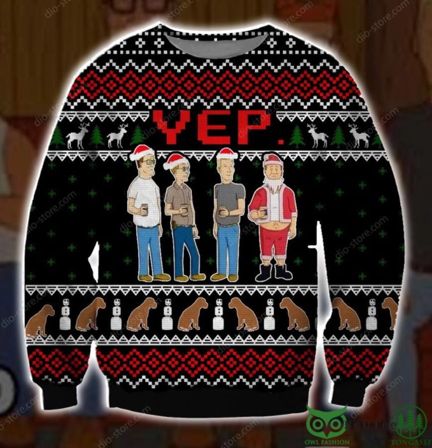 King Of The Hill Symbol 3D Christmas Ugly Sweater