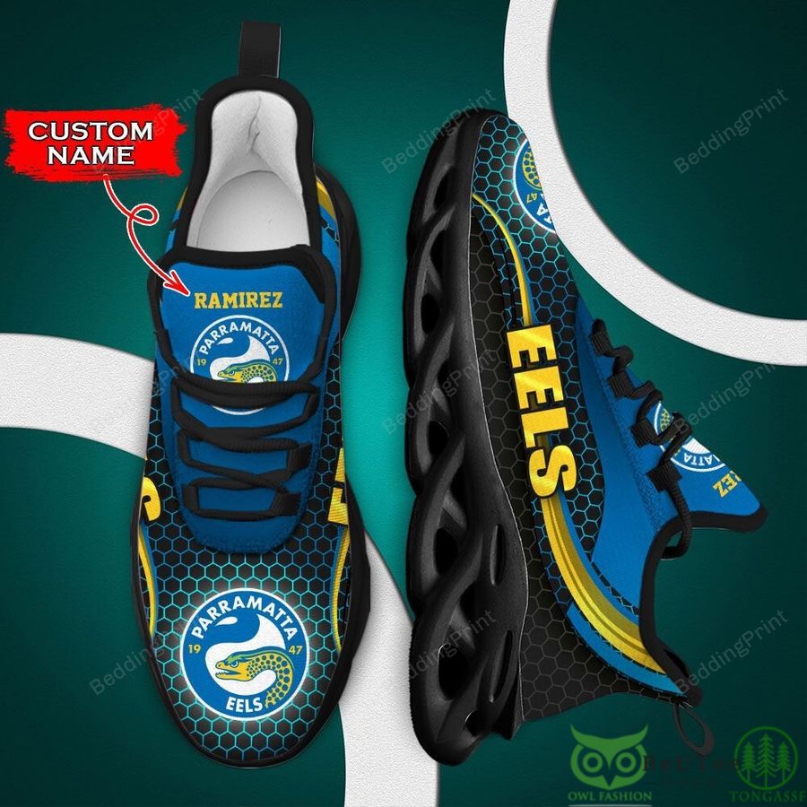 Parramatta Eels NRL Custom Name Max Soul Shoes