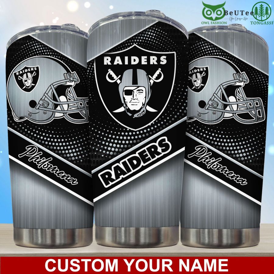 Limited Sporty Vibe Oakland Raiders NFL Personalized Tumbler