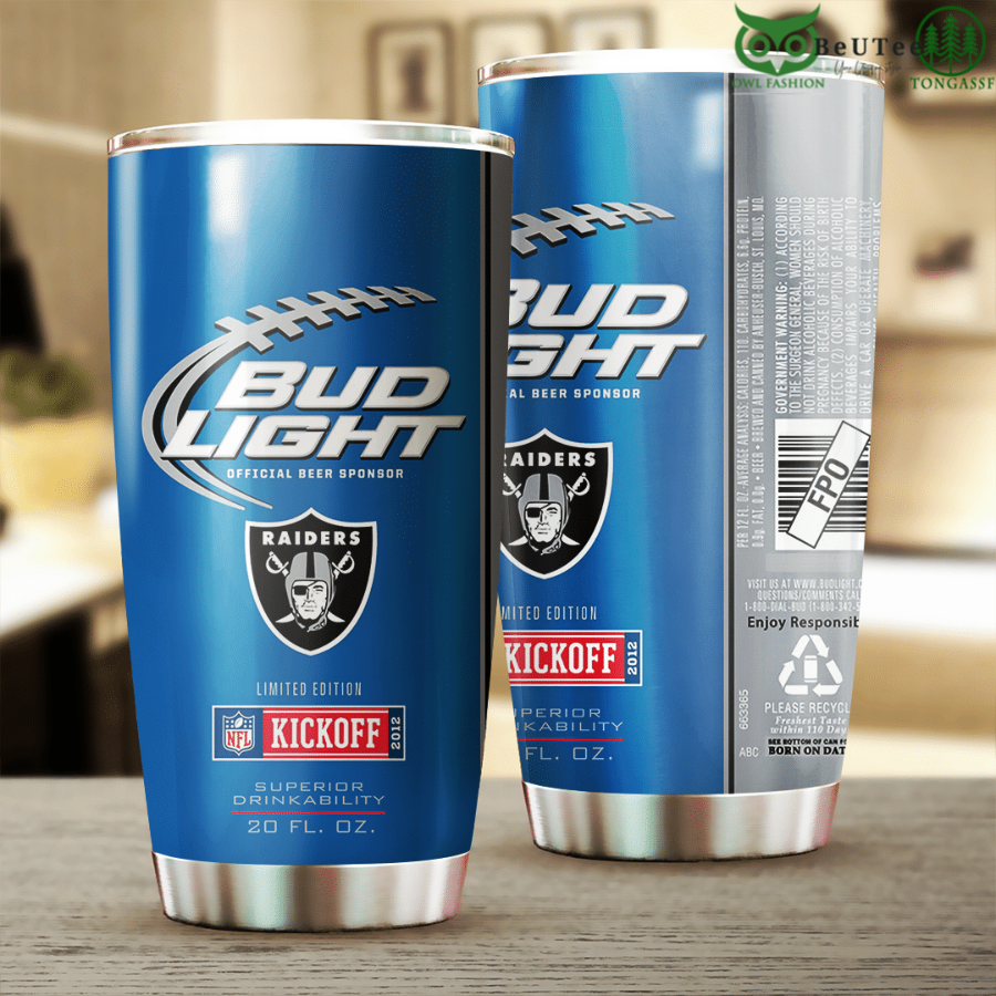 oakland raiders beer can