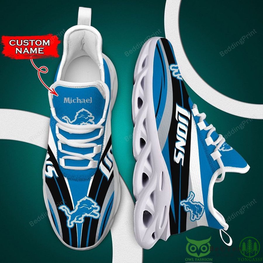 Detroit Lions NFL Custom Name Max Soul Shoes