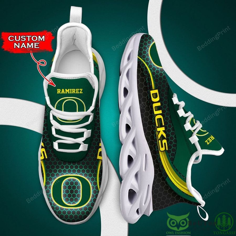 Oregon Ducks NCAA Custom Name Max Soul Shoes