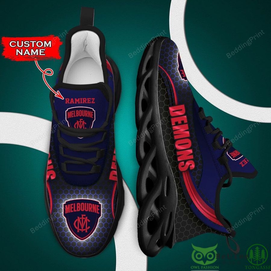 Melbourne Demons AFL Logo Custom Name Max Soul Shoes