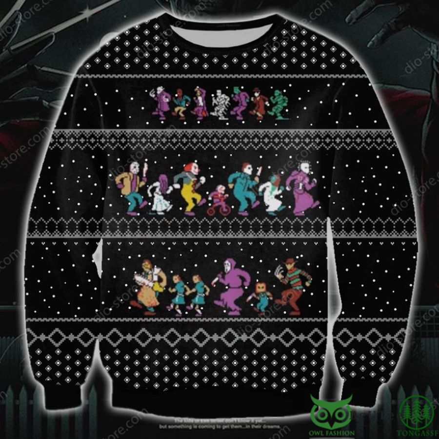 The Horror Christmas Vacation Symbol 3D Christmas Ugly Sweater
