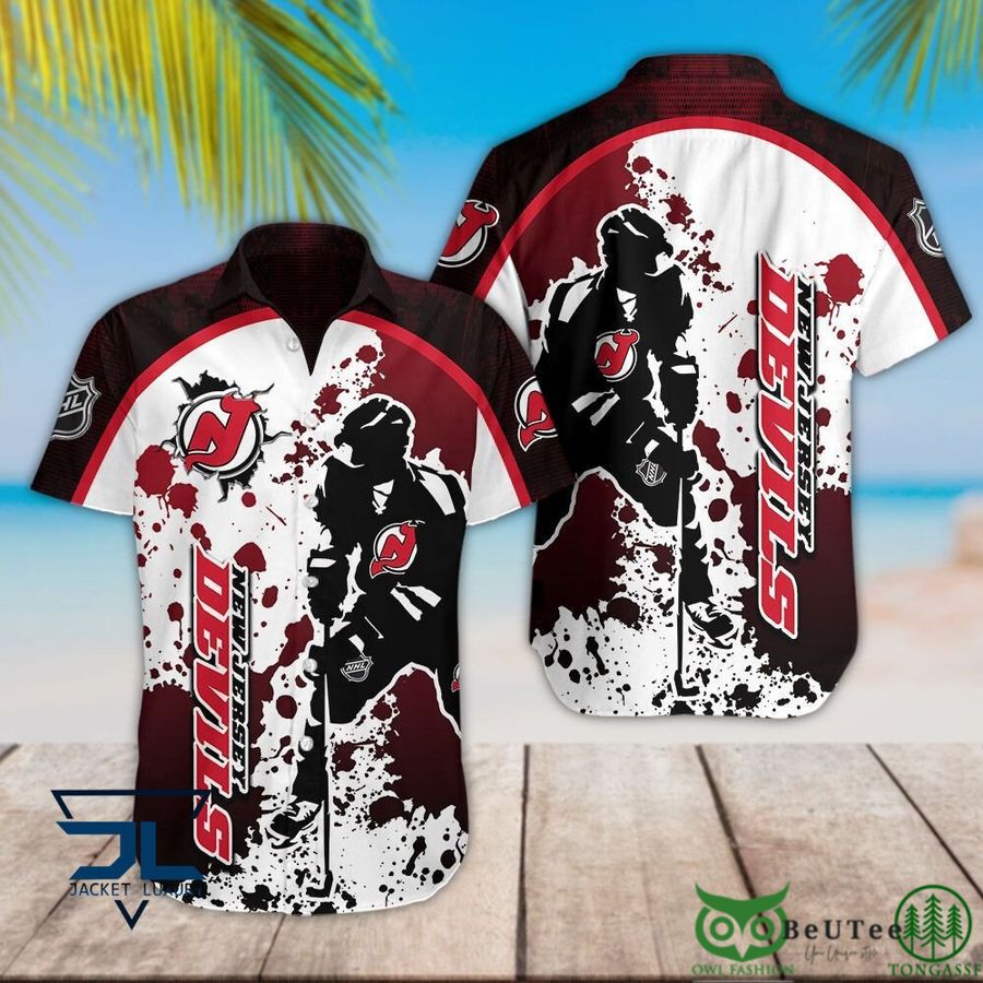 New Jersey Devils NHL Splash Hawaiian Shirt