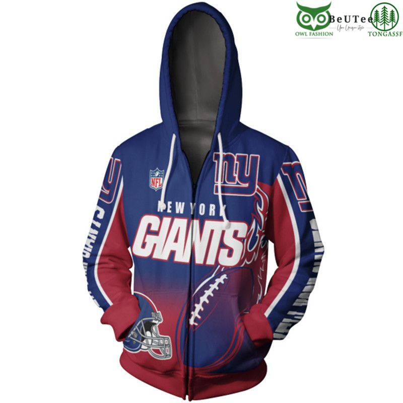 New York Giants NFL American Football League Champion 3D Hoodie