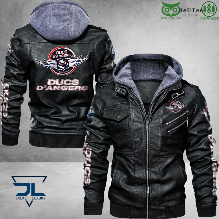 Ducs d'Angers Ligue Magnus Leather Jacket