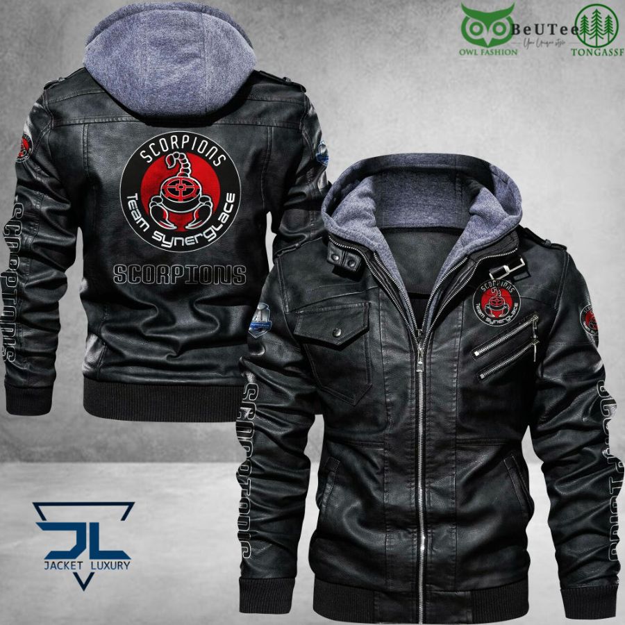 Scorpions de Mulhouse Ligue Magnus Leather Jacket 