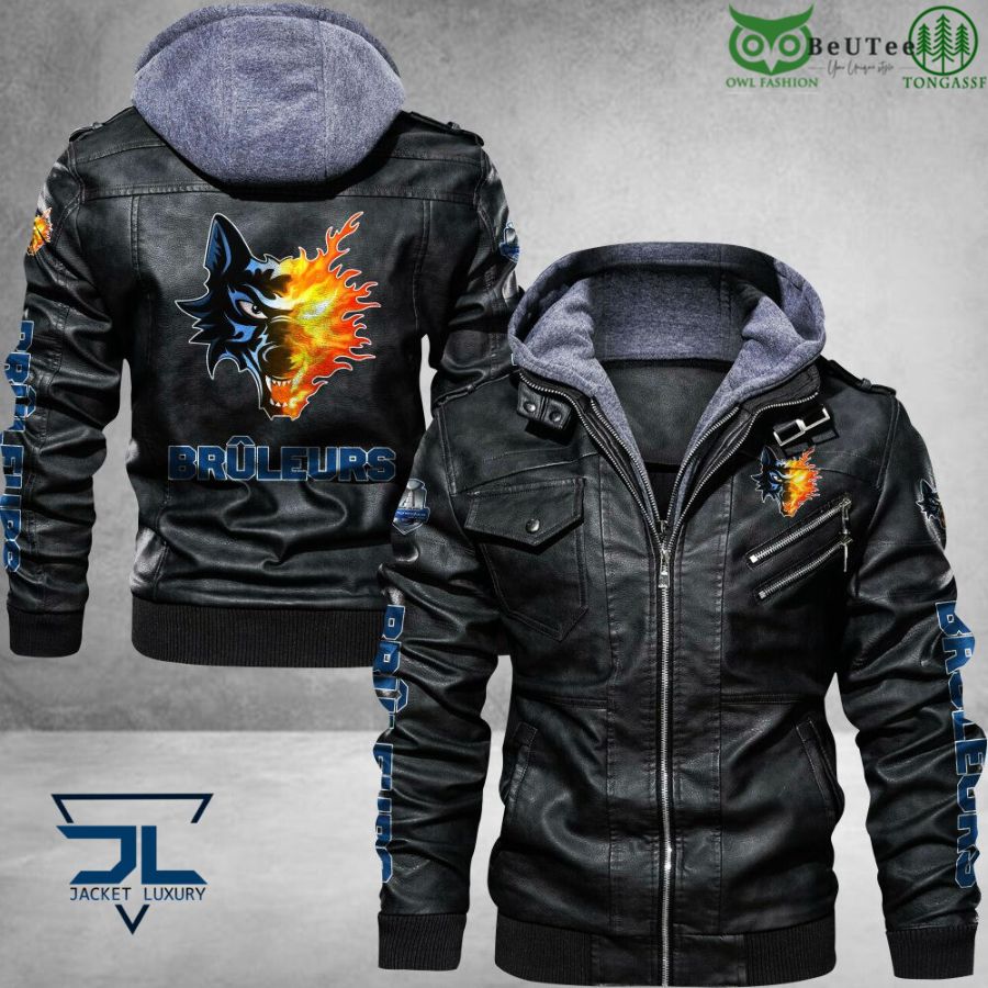 Brûleurs de Loups Ligue Magnus Leather Jacket 