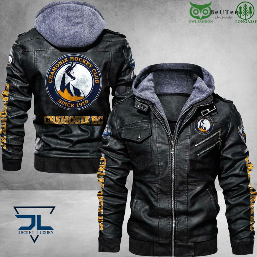Chamonix HC Ligue Magnus Leather Jacket