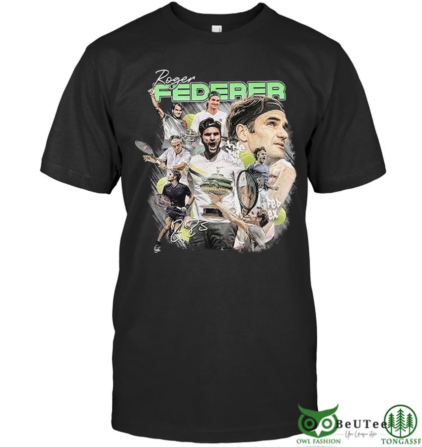 Roger Federer Legendary Tennis 2D t shirt Retirement