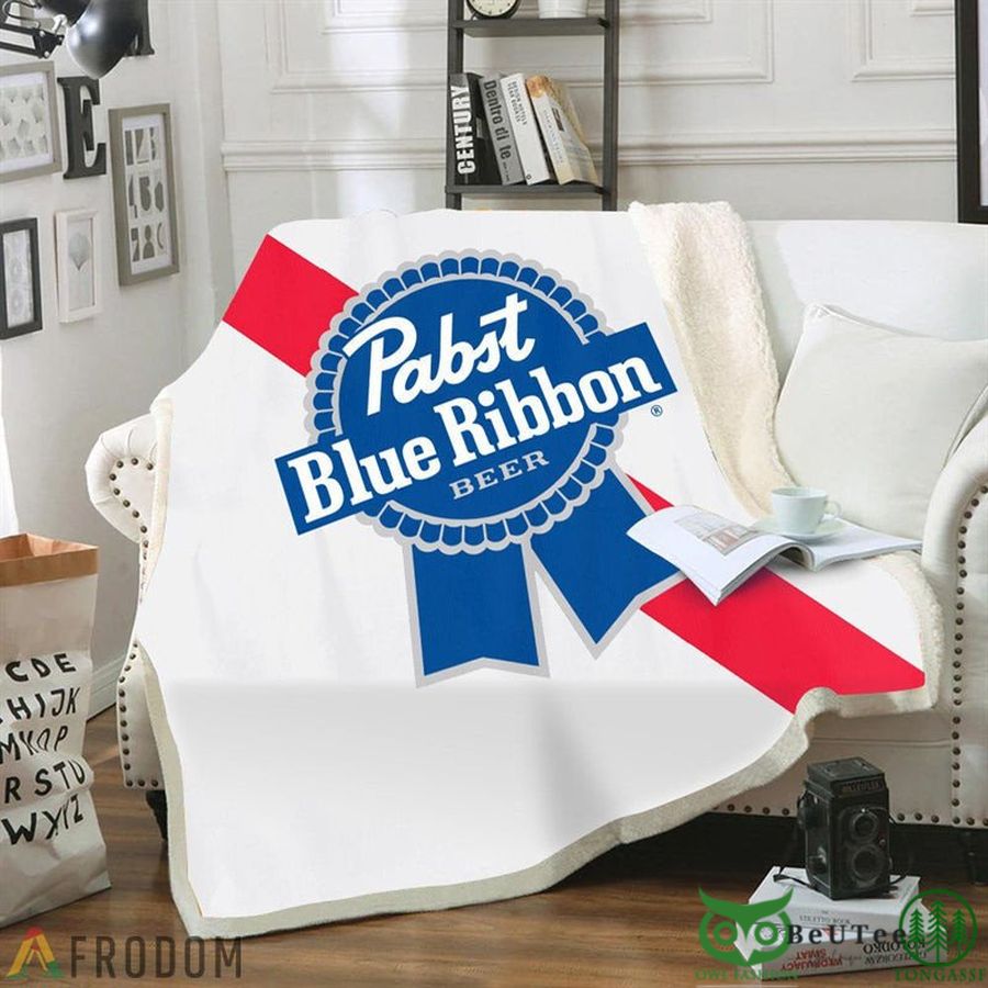 The Basic White Pabst Blue Ribbon Blanket