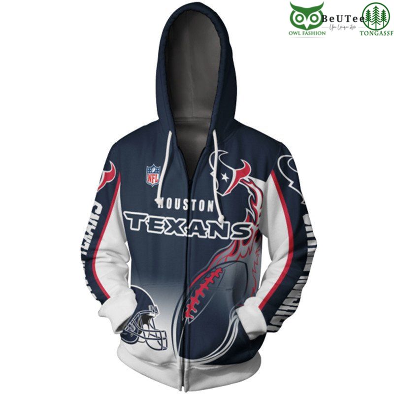 Houston Texans NFL American Football League Champion 3D Hoodie