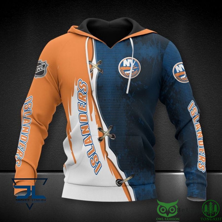 New York Islanders NHL Cross 3D Printed Hoodie Sweatshirt Tshirt