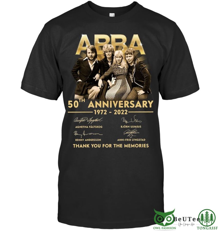 ABBA 50th Anniversary 2022 Memories 2D t shirt