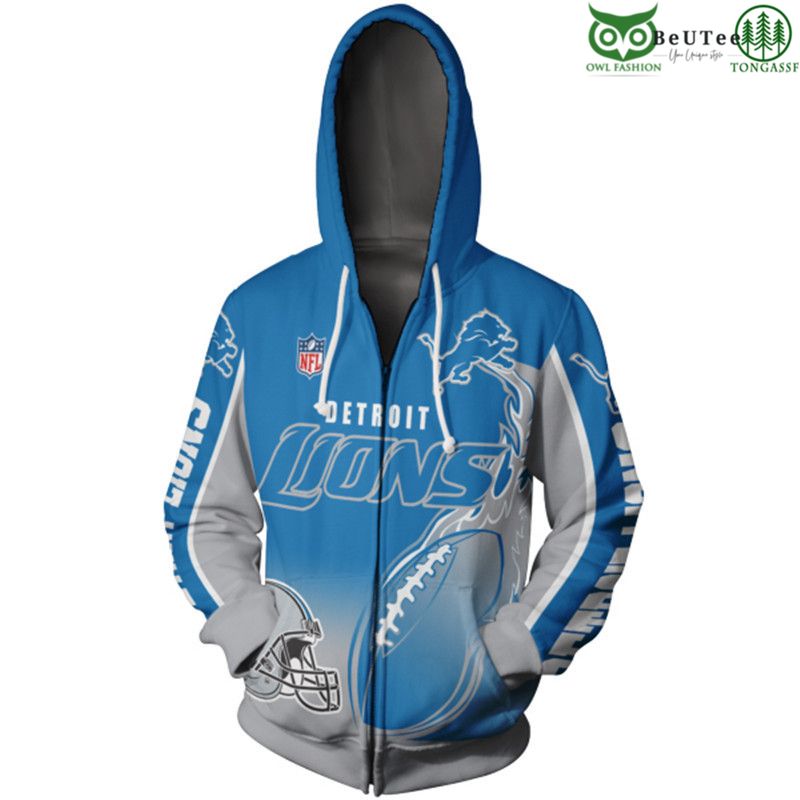 Detroit Lions NFL American Football League Champion 3D Hoodie