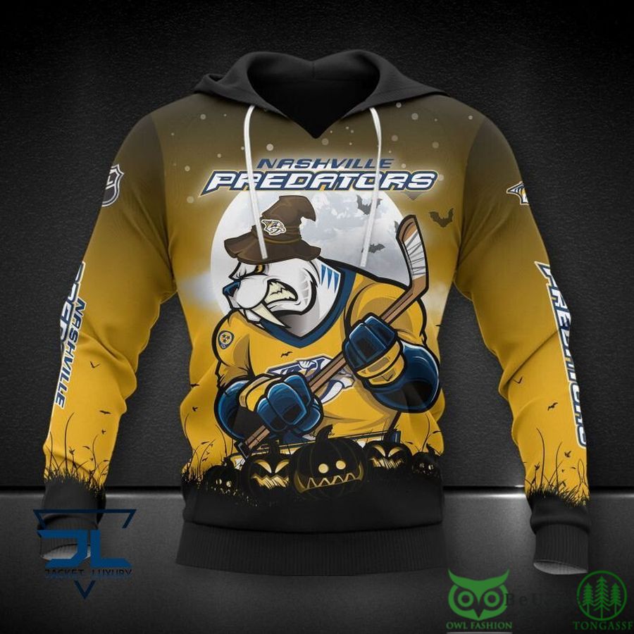 Nashville Predators NHL Bear 3D Printed Hoodie Sweatshirt Tshirt