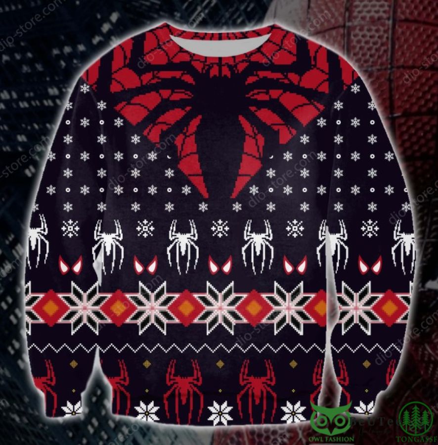 Spider-Man Symbol 3D Christmas Ugly Sweater