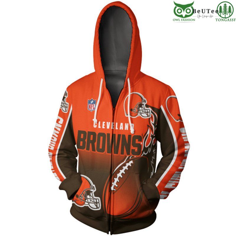 Cleveland Browns NFL American Football League Champion 3D Hoodie