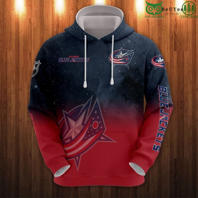 Columbus Blue Jacket Galaxy Stars Limited 3D Hoodie Sweatshirt Jacket