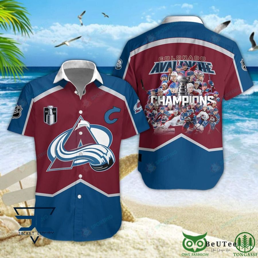 Colorado Avalanche NHL Logo Printed Hawaiian Shirt Tshirt